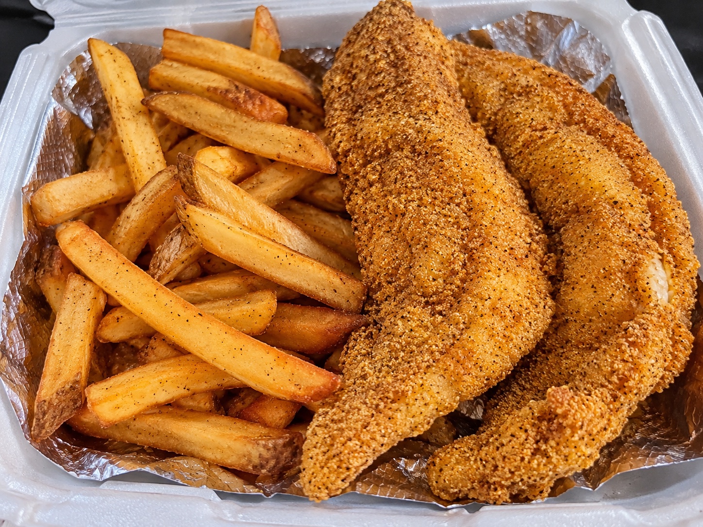 Fried catfish and fries